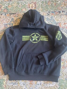 BASEBALL LIFESTYLE 101 WARHAWK YOUTH HOODIE IN SZ YL…WORN ONCE…WELL MADE!